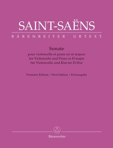 Sonate pour Violoncelle et Piano en Ré majeur, Incomplète
