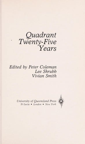 Quadrant, twenty-five years