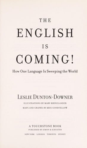 The English is coming!