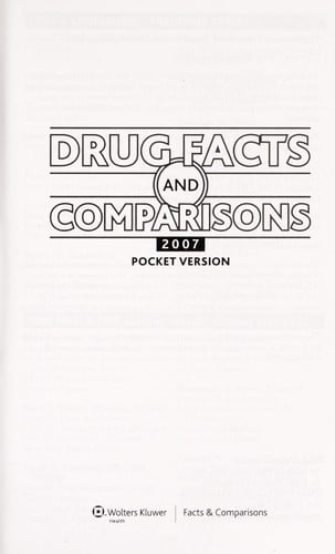 Drug facts and comparisons