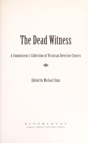 The dead witness