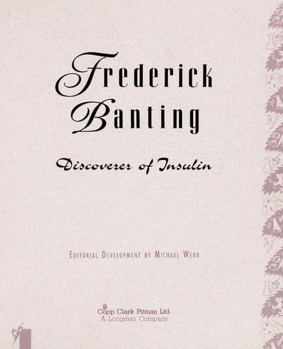 Frederick Banting, discoverer of insulin