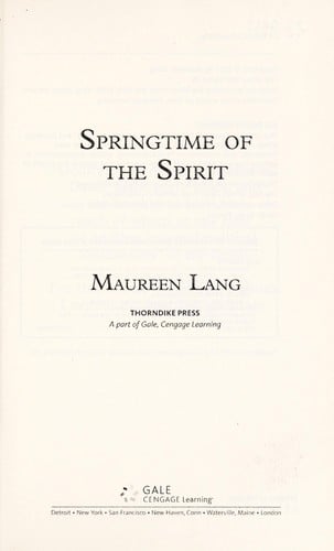 Springtime of the spirit