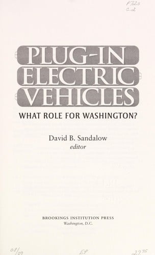 Plug-in electric vehicles