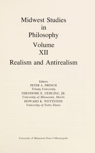 Realism and antirealism