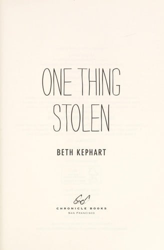 One thing stolen