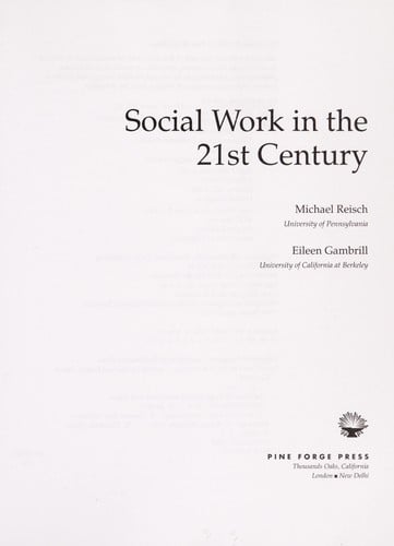 Social work in the 21st century