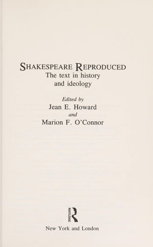 Shakespeare reproduced
