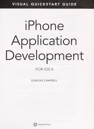 iPhone application development for IOS 4