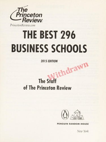 The best 296 business schools