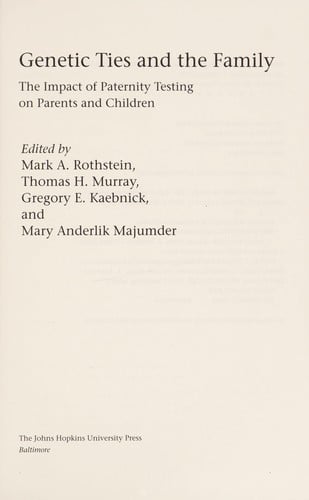 Genetic ties and the family