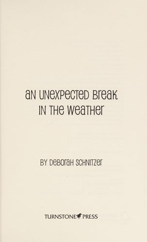 An unexpected break in the weather