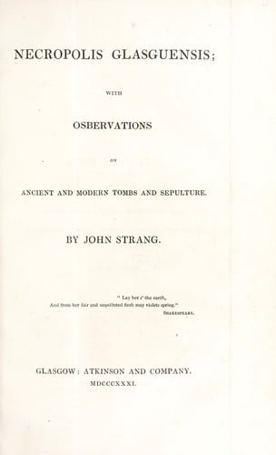 Necropolis Glasguensis