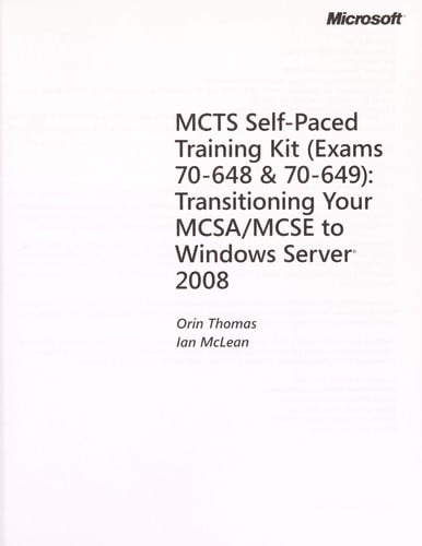 MCTS self -paced training kit (exams 70-648 & 70-649)