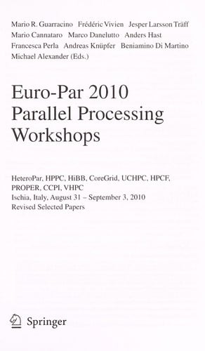 Euro-Par 2010 Parallel Processing Workshops