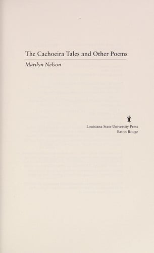The Cachoeira tales, and other poems
