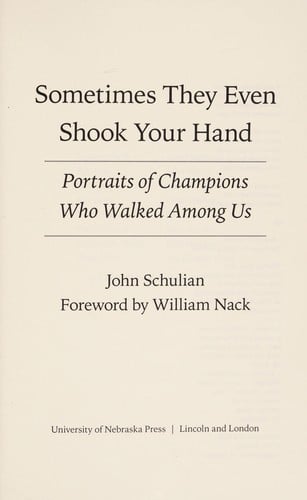 Sometimes they even shook your hand