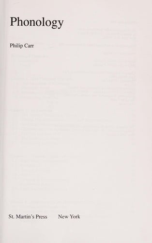 Phonology