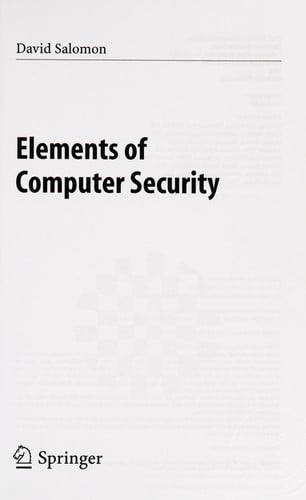 Elements of Computer Security