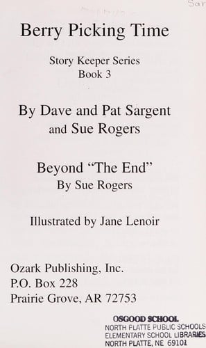 Berry Picking Time (Apache): Be Brave (Story Keepers, Set I)