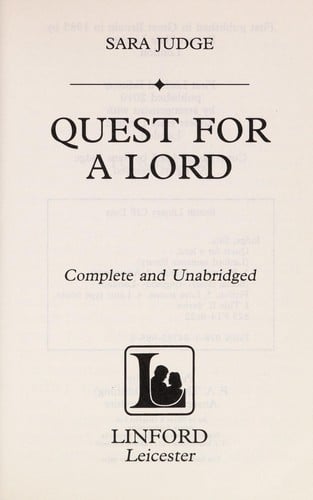 Quest for a lord