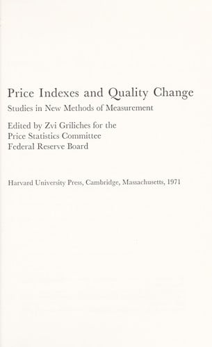 Price indexes and quality change