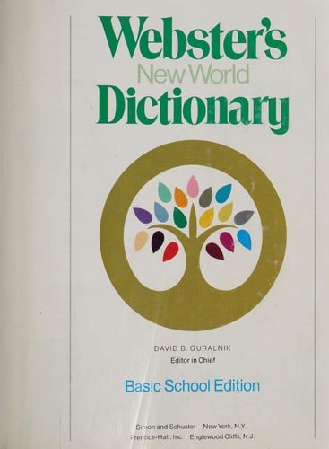 Webster's New World dictionary