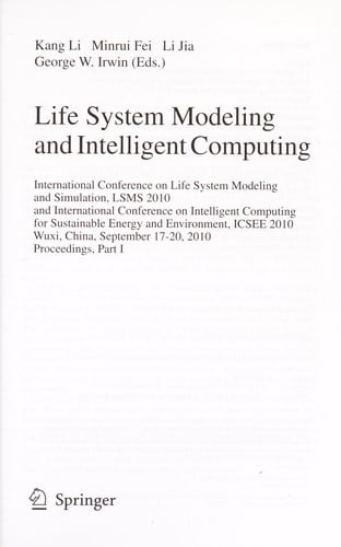 Life System Modeling and Intelligent Computing