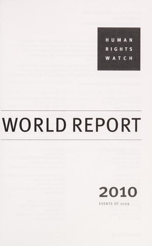Human Rights Watch world report