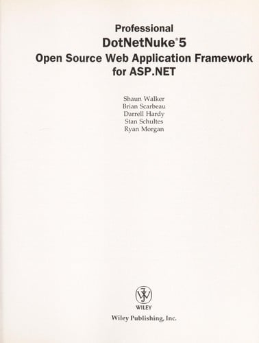 Professional DotNetNuke 5