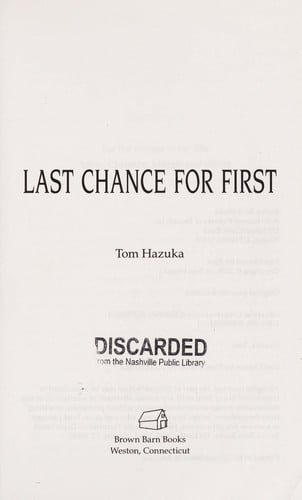 Last chance for first