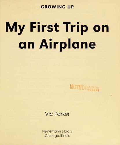 My first trip on an airplane