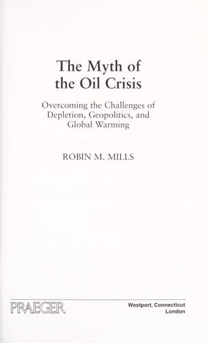 The myth of the oil crisis