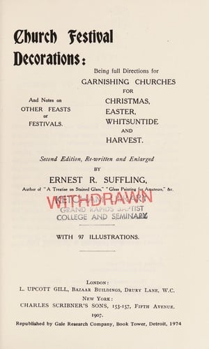 Church festival decorations