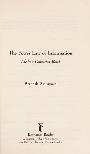 The power law of information