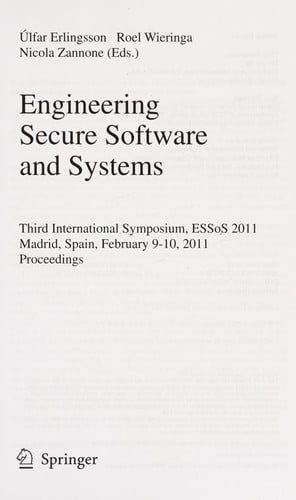 Engineering Secure Software and Systems