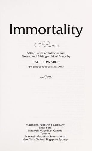 Immortality