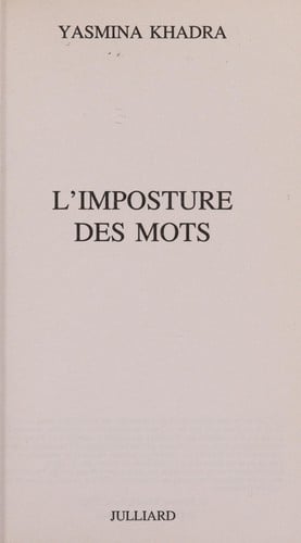 L'imposture des mots