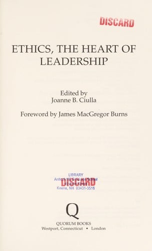 Ethics, the heart of leadership