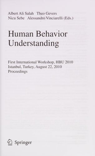 Human Behavior Understanding