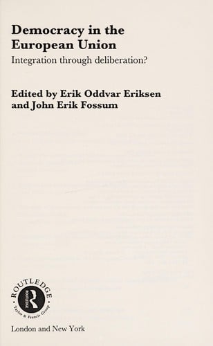 Democracy in the European Union