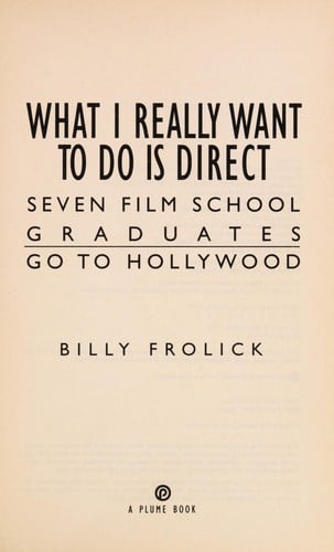 What I really want to do is direct