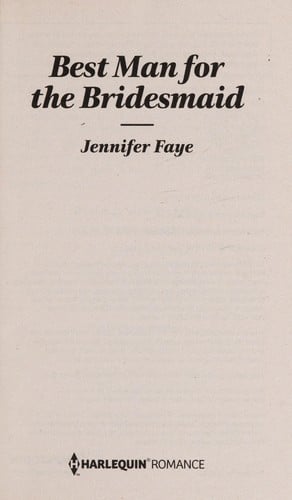 Best Man For The Bridesmaid