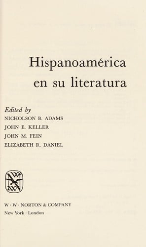 Hispanoamerica en su literatura