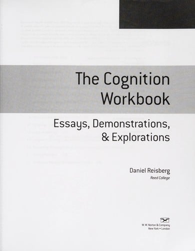 The Cognition workbook