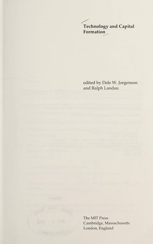 Technology and capital formation