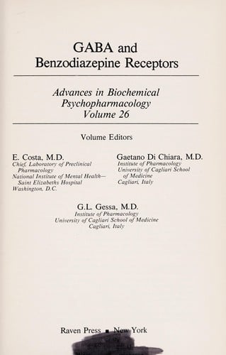 GABA and benzodiazepine receptors