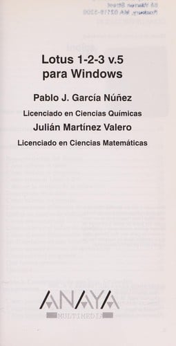 Lotus 1-2-3 v.5 para Windows