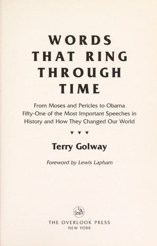 Words that ring through time