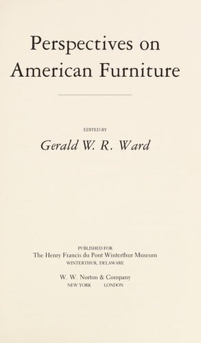 Perspectives on American furniture